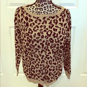 Leopard print sweater